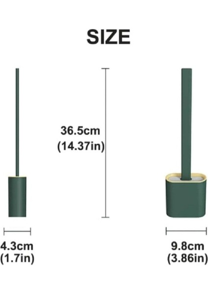 Bükülebilir Silikon Tuvalet Fırçası Seti, Pratik ve Temiz Kullanım modelleri