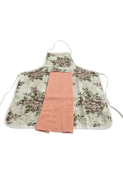 Bej Kadife Mutfak Önlüğü, Şık ve Kullanışlı Mutfak Aksesuarı