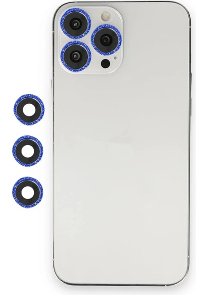 Newface iPhone 12 Pro Max Shine Kamera Lens - Lacivert