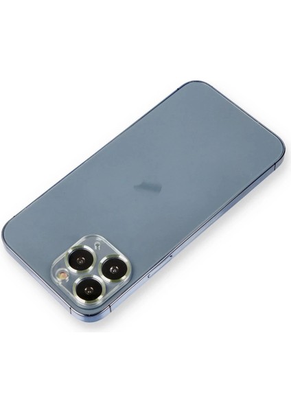 Newface iPhone 11 Pro Max Metal Kamera Lens Koruma Cam - Açık Yeşil