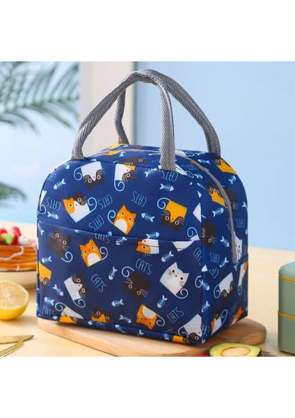 Öğle Yemeği Çantası Saplı Yalıtımlı Soğutucu Çanta Kadınlar Çocuk Öğle Yemeği Kutusu (Yurt Dışından)
