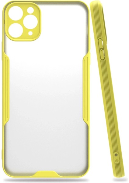 Newface iPhone 11 Pro Kılıf Platin Silikon - Sarı