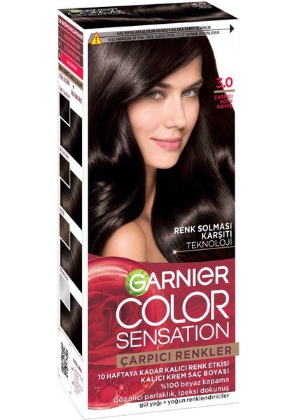 Amonyaksız Saç Boyası - Çarpıcı Kahve Rengi, Kalıcı Krem Formül, 3.0 Beyaz Kapatma, Besleyici Meyve Yağları İçeren Kompleks