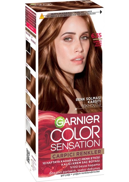 Saç Boyası - Çarpıcı Altın Kahve, Amonyaksız Krem Formülü ile %100 Beyaz Kapatma ve Parlaklık