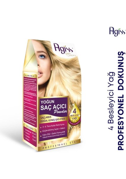 Yoğun Saç Açıcı - Doğal Güneş Işığı Etkisiyle 3-6 Ton Renk Açma ve 4 Besleyici Yağ ile Güçlendirilmiş Saç Bakımı modelleri