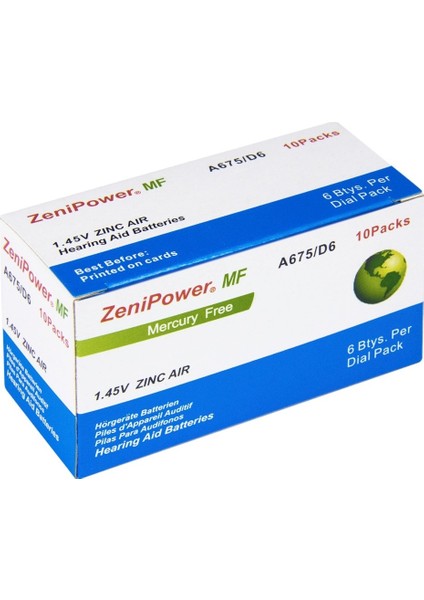 675 Numara Işitme Cihazı Pili / 5 Paket - 30 Adet modelleri