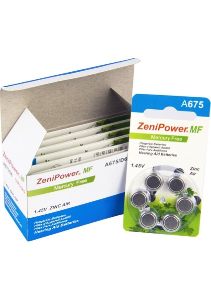 675 Numara Işitme Cihazı Pili / 5 Paket - 30 Adet fırsatları