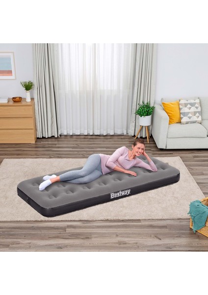 Single Tek Kişilik Şişme Yatak 185X76X22CM 671GY