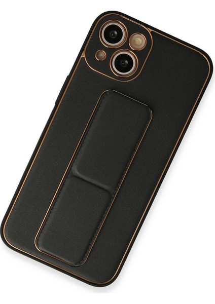 Newface iPhone 13 Kılıf Coco Deri Standlı Kapak - Siyah fiyatları