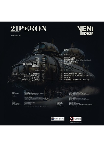 21. Peron - Yeni 1973 - Plak fiyatları