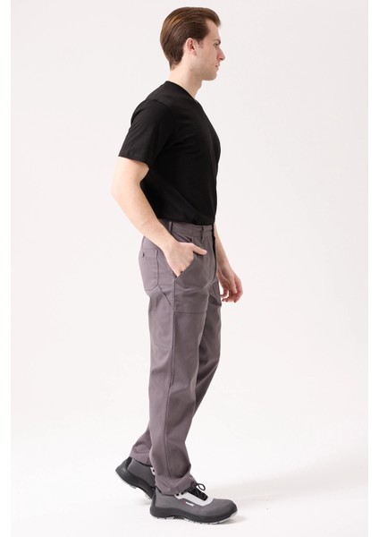 Galanthus Teknik Pantolon Erkek Gri Kargo Cepli Rahat Kalıp Dayanıklı Iş Pantolonu indirimleri