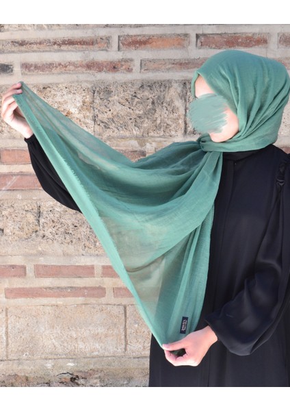 Konfor Bambu Şal Yeşil Tok Duruşlu, Kaymaz