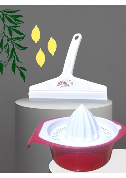 Cam ve Tezgah Için Limon Sıkacağı ve Çekpası Seti, Pratik Kullanım Sağlar fiyatları