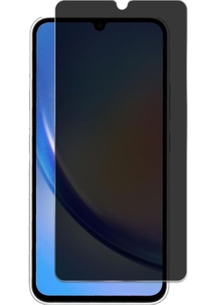 Samsung Galaxy A34 Uyumlu Kırılmaz Cam Privacy Hayalet Tam Kaplayan Ekran Koruyucu