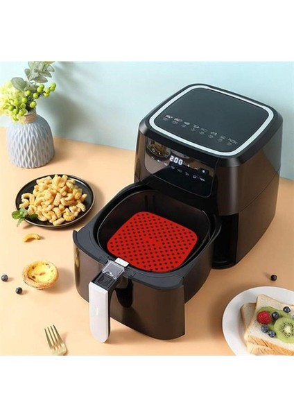 Renkli, Isıya Dayanıklı, Yıkanabilir Silikon Kare Pişirme Matı 21,5 cm modelleri