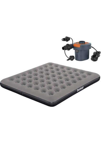 Ultra King 3 Kişilik Şişme Yatak ve Elektrikli Pompa 203X183X22CM 671HC BW147