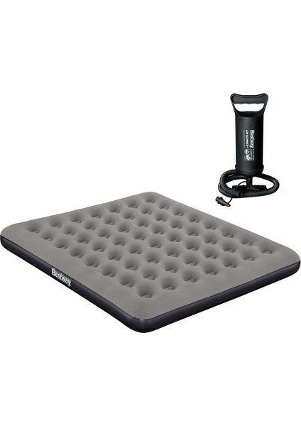 Ultra King 3 Kişilik Şişme Yatak ve Manuel El Pompalı 203X183X22CM 671HC BW148