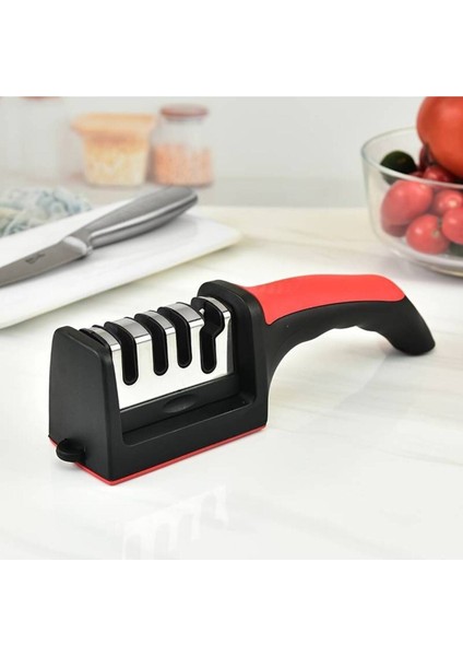 Pratik 4 Oluklu Dayanıklı Bıçak Bileme Aracı, Kolay Kullanım modelleri