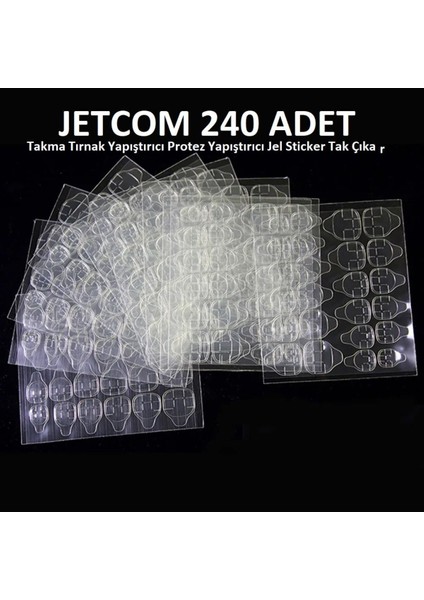 240 Adet Takma Tırnak Yapıştırıcı - Kolay Uygulama, Mavi Renk, Profesyonel Kalite fırsatları