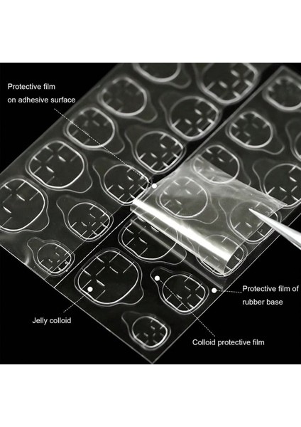 240 Adet Takma Tırnak Yapıştırıcı - Kolay Uygulama, Mavi Renk, Profesyonel Kalite