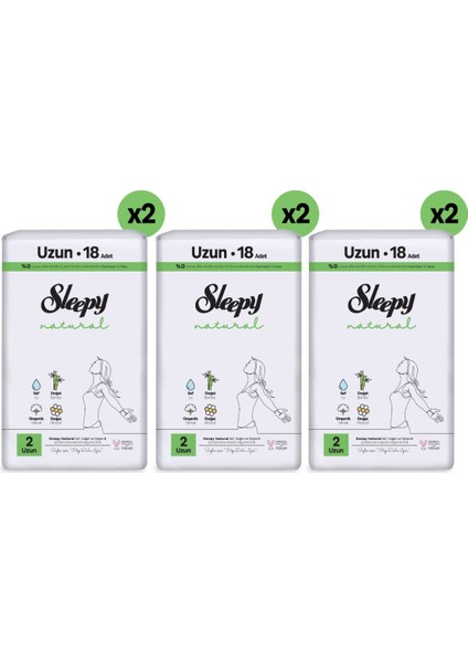 Natural Ultra Hassas Hijyenik Ped Mega Fırsat Paketi Uzun 108 Adet modelleri