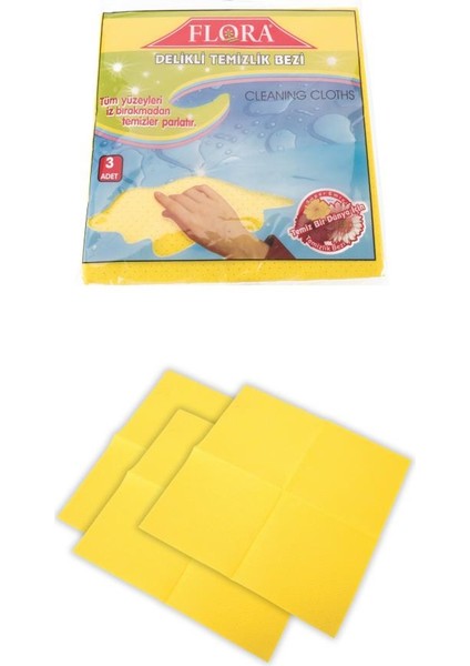 Deterjan Hazneli Bulaşık Fırçası ve 3’lü Temizlik Bezi Seti, Basmalı Yıkama Fırçası + 3 Adet Bez modelleri