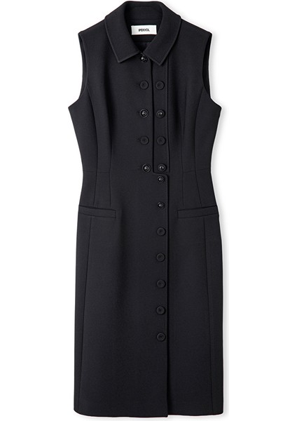 Asimetrik Düğmeli Elbise IW6250002140001 indirimleri