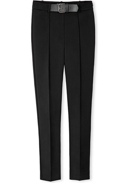 Suni Deri Kemer Tokalı Pantolon IW6250003156001 fırsatları