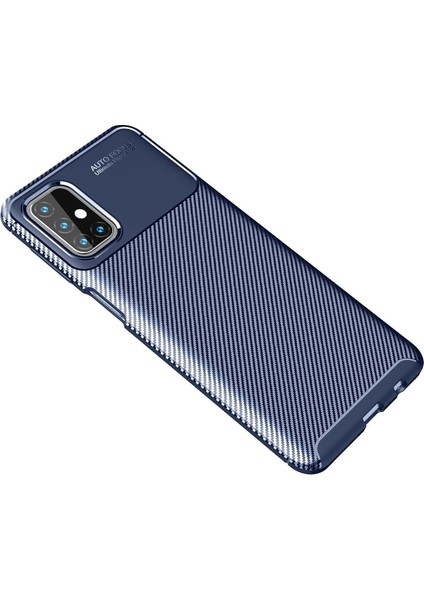 Newface Samsung Galaxy M31S Kılıf Auto Focus Karbon Kapak - Lacivert fiyatları