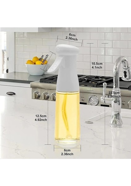Cam Sprey Yağ Püskürtücü, 200ML, Beyaz, Pratik ve Hijyenik Kullanım fiyatları