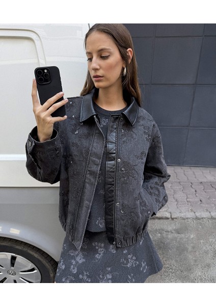 Kontrast Yaka Payetli Mont IW6250012027036