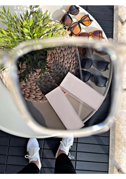 Güneş Gözlüğü Erkek & Kadın UV400 Cam Siyah-Şeffaf fırsatları