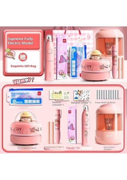 Okula Başlarken Süper Set! Deli Çocuk Kırtasiye Seti - Ilkokul Öğrencileri Için Mükemmel Hediye (Kız/erkek) (Yurt Dışından)