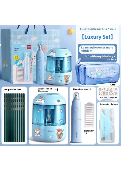 Okula Başlarken Süper Set! Deli Çocuk Kırtasiye Seti - Ilkokul Öğrencileri Için Mükemmel Hediye (Kız/erkek) (Yurt Dışından)
