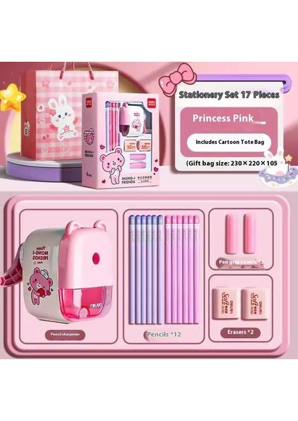 Okula Başlarken Süper Set! Deli Çocuk Kırtasiye Seti - Ilkokul Öğrencileri Için Mükemmel Hediye (Kız/erkek) (Yurt Dışından)