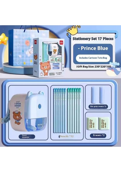 Okula Başlarken Süper Set! Deli Çocuk Kırtasiye Seti - Ilkokul Öğrencileri Için Mükemmel Hediye (Kız/erkek) (Yurt Dışından)
