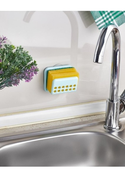 Çok Renkli Vantuzlu Bulaşık Sünger Askısı, Pratik ve Şık Mutfak Gereci modelleri