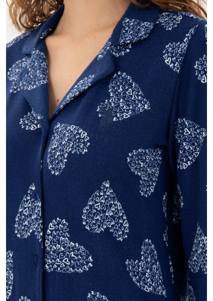 Kadın Lacivert Pijama Takım 50302757-VR033