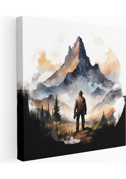 Dağlı Kovboy Kanvas Tablo