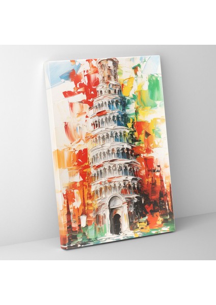 Pisa Eğik Kulesi Duvar Sanatı - Kanvas Tablo Ev Dekorasyonu