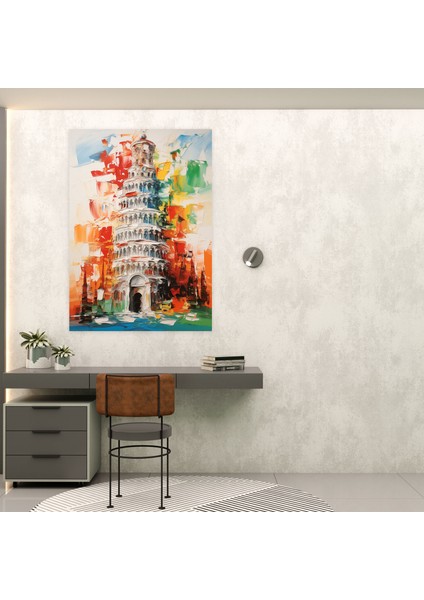 Pisa Eğik Kulesi Duvar Sanatı - Kanvas Tablo Ev Dekorasyonu modelleri