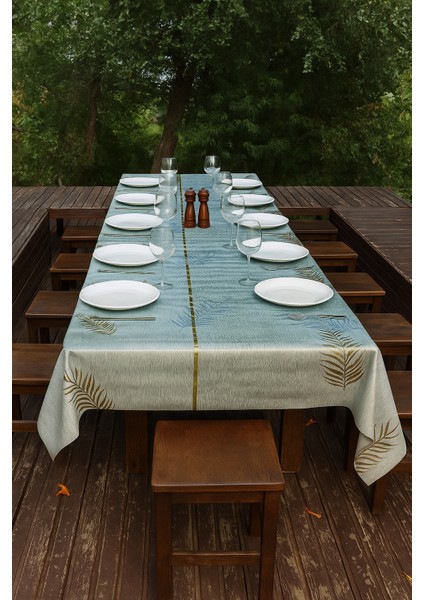 Modern Yaprak Desenli Şeffaf Pvc Masa Örtüsü Silinebilir Kaymaz Sofra Örtüsü Su Geçirmez fiyatları