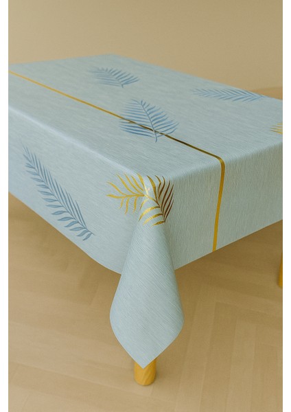 Modern Yaprak Desenli Şeffaf Pvc Masa Örtüsü Silinebilir Kaymaz Sofra Örtüsü Su Geçirmez modelleri