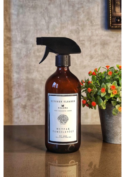 500ML Amber Tombul Sprey Temizleyici ile Parlak ve Hijyenik Mutfaklar