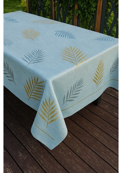 Modern Yaprak Desenli Şeffaf Pvc Masa Örtüsü Silinebilir Kaymaz Sofra Örtüsü Su Geçirmez indirimleri