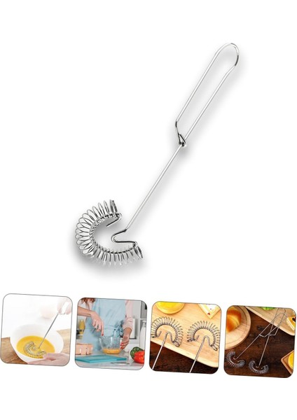 Pratik Spiral Yaylı Yumurta Çırpıcı Seti, Kek ve Tatlılar Için Mutfak Yardımı
