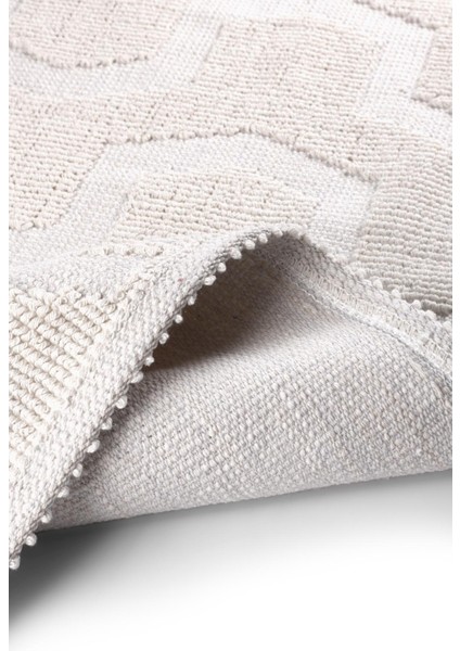 Dome Bukle Doğal Pamuklu 2'li Banyo Paspas Seti 60X100+50X60 cm - Ekru indirimleri