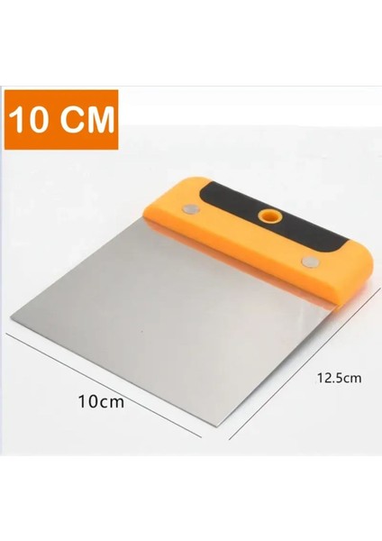 Turuncu Çikolata Spatulası, Sapsız, 10 Cm, Hassas ve Kullanışlı Mutfak Aracı