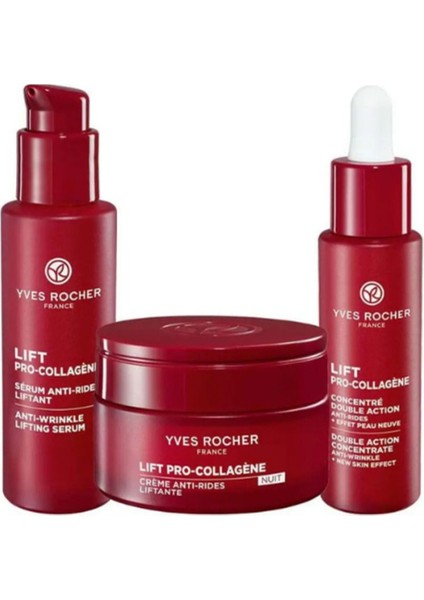 Dolgunlaştırıcı Serum - Bakuchiol Serum - Yüz Kremi 3'lü Sıkılaştırıcı Gece Rutin Seti / Bitkisel