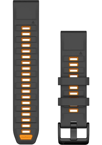 Quickfit 22 mm Yedek Kayış -Grafit/turuncu